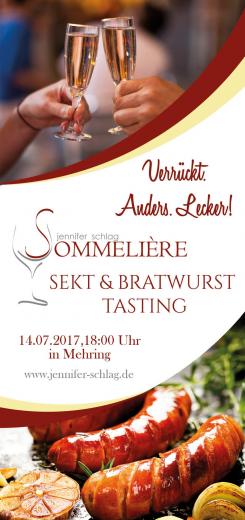Flyer, Eintrittskarte  # 731987 für Sekt & Bratwurst Tasting Wettbewerb