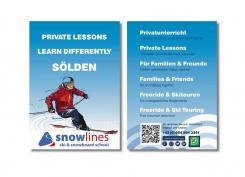 Flyer, tickets # 1246106 for Design an exclusive flyer for a ski school that focuses on private lessons  contest