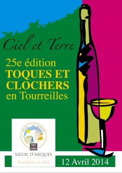 Flyer, tickets # 209692 for Poster  for the 25th edition of Toques and Clochers - International event in the world of wine and gastronomy contest