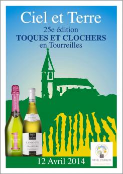 Flyer, tickets # 209957 for Poster  for the 25th edition of Toques and Clochers - International event in the world of wine and gastronomy contest
