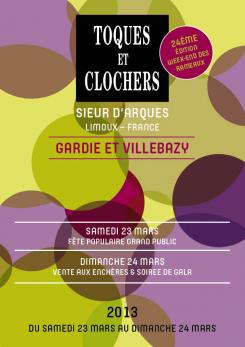 Flyer, tickets # 128258 for Poster for the 24th Edition of Toques et Clochers - International Event in the world of wine and gastronomy. contest