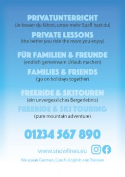 Flyer, tickets # 1243877 for Design an exclusive flyer for a ski school that focuses on private lessons  contest