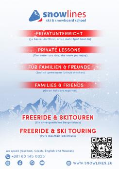 Flyer, tickets # 1246802 for Design an exclusive flyer for a ski school that focuses on private lessons  contest