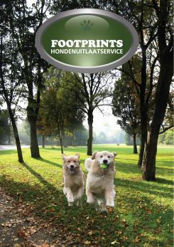 Flyer, (Toegangs)Kaart # 134480 voor Footprints Hondenuitlaatservice Flyer wedstrijd