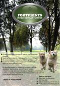 Flyer # 134215 voor Footprints Hondenuitlaatservice Flyer wedstrijd