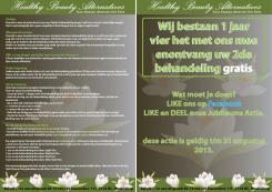 Flyer # 226316 voor Ontwerp een elegante high-end flyer voor ons 1-jarig jubileum! wedstrijd