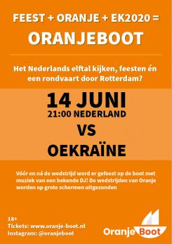 Flyer # 1016103 voor Online flyer  insta   fb  voor Oranje boot nl wedstrijd