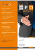 Flyer, (Toegangs)Kaart # 18832 voor Ontwerp van factsheet voor The CFO Company wedstrijd