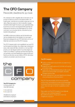 Flyer, (Toegangs)Kaart # 18831 voor Ontwerp van factsheet voor The CFO Company wedstrijd