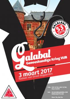 Flyer, (Toegangs)Kaart # 658870 voor Ontwerp affiche Galabal Geneeskunde VUB wedstrijd