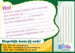 Flyer, (Toegangs)Kaart # 166063 voor Uitnodiging voor kinderpartijtjes wedstrijd