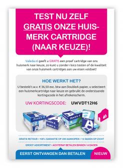 Flyer, (Toegangs)Kaart # 497017 voor Gratis Inkt of Toner cartridge naar keuze! wedstrijd