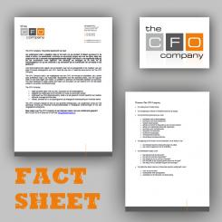 Flyer, (Toegangs)Kaart # 18790 voor Ontwerp van factsheet voor The CFO Company wedstrijd