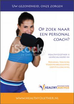 Flyer, (Toegangs)Kaart # 334012 voor promotieflyer voor startende personal trainer wedstrijd