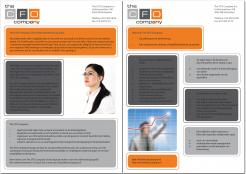 Flyer, (Toegangs)Kaart # 19318 voor Ontwerp van factsheet voor The CFO Company wedstrijd