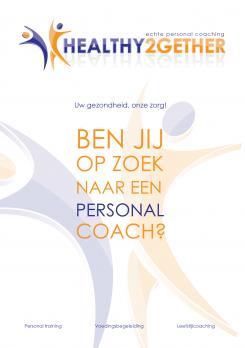 Flyer, (Toegangs)Kaart # 334257 voor promotieflyer voor startende personal trainer wedstrijd