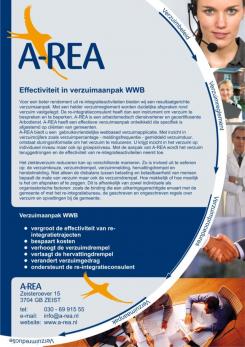 Flyer, (Toegangs)Kaart # 24829 voor Folder verzuimaanpak WWB gericht op consulenten van gemeentelijke Sociale Diensten wedstrijd