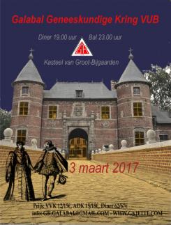 Flyer, (Toegangs)Kaart # 658849 voor Ontwerp affiche Galabal Geneeskunde VUB wedstrijd