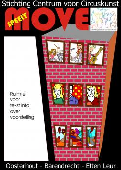 Flyer, (Toegangs)Kaart # 175281 voor A5 flyer + A3 poster met illustratie's voor circustheater voorstelling wedstrijd