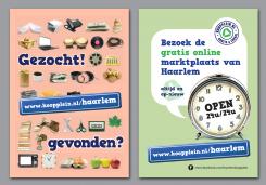 Flyer # 263602 voor Hippe flyer voor een lokale tweedehands website (Koopplein Haarlem) wedstrijd