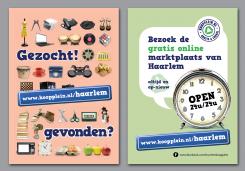 Flyer # 264109 voor Hippe flyer voor een lokale tweedehands website (Koopplein Haarlem) wedstrijd