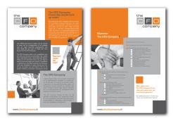 Flyer, (Toegangs)Kaart # 19174 voor Ontwerp van factsheet voor The CFO Company wedstrijd