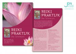 Flyer, (Toegangs)Kaart # 37693 voor Reiki praktijk Ike Schreurs wedstrijd