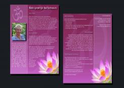 Flyer, (Toegangs)Kaart # 37676 voor Reiki praktijk Ike Schreurs wedstrijd