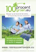 Flyer, (Toegangs)Kaart # 57270 voor zonnepanelen flyer voor 100procentgroen.eu wedstrijd
