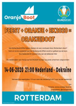 Flyer, (Toegangs)Kaart # 1015974 voor Online flyer  insta   fb  voor Oranje boot nl wedstrijd