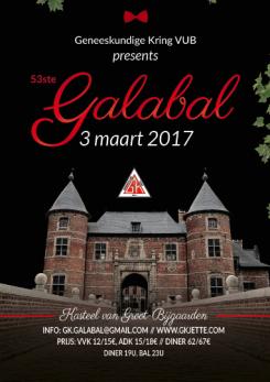 Flyer, (Toegangs)Kaart # 659755 voor Ontwerp affiche Galabal Geneeskunde VUB wedstrijd