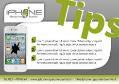 Flyer, (Toegangs)Kaart # 328893 voor iPhone Reparatie Twente Tips Flyer wedstrijd