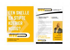 Flyer, (Toegangs)Kaart # 698101 voor Folder voor spoedkoerier gericht op kantoren wedstrijd