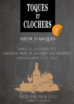 Flyer, tickets # 131811 for Poster for the 24th Edition of Toques et Clochers - International Event in the world of wine and gastronomy. contest