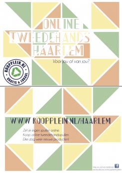 Flyer # 266188 voor Hippe flyer voor een lokale tweedehands website (Koopplein Haarlem) wedstrijd