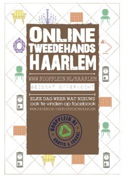 Flyer # 266611 voor Hippe flyer voor een lokale tweedehands website (Koopplein Haarlem) wedstrijd