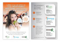 Flyer, (Toegangs)Kaart # 650563 voor weer lekker in je vel??? aanbieding van voedingsconsulente, fysiotherpeut en bootcamp instructrice wedstrijd