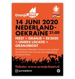 Flyer, (Toegangs)Kaart # 1016298 voor Online flyer  insta   fb  voor Oranje boot nl wedstrijd