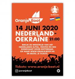 Flyer, (Toegangs)Kaart # 1016414 voor Online flyer  insta   fb  voor Oranje boot nl wedstrijd