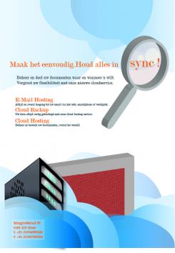 Flyer, (Toegangs)Kaart # 147418 voor Cloud backup Flyer wedstrijd