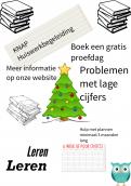 Flyer, (Toegangs)Kaart # 915705 voor Kerstactie Huiswerkinstituut wedstrijd