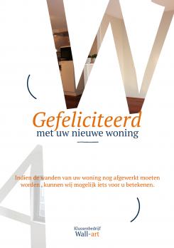 Flyer, (Toegangs)Kaart # 708249 voor frisse en uitdagende flayer, voor een behangers bedrijf: behangersbedrijf Wall-Art  wedstrijd