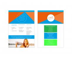 Flyer, (Toegangs)Kaart # 650879 voor weer lekker in je vel??? aanbieding van voedingsconsulente, fysiotherpeut en bootcamp instructrice wedstrijd