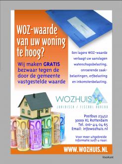 Flyer, (Toegangs)Kaart # 157752 voor Flyer voor een Fiscaal Juridisch bureau gespecialiseerd in de wet WOZ wedstrijd