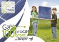Flyer, (Toegangs)Kaart # 57234 voor zonnepanelen flyer voor 100procentgroen.eu wedstrijd