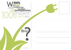 Flyer, (Toegangs)Kaart # 56476 voor zonnepanelen flyer voor 100procentgroen.eu wedstrijd