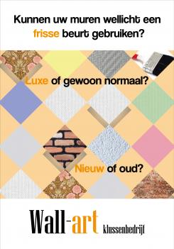 Flyer, (Toegangs)Kaart # 708983 voor frisse en uitdagende flayer, voor een behangers bedrijf: behangersbedrijf Wall-Art  wedstrijd