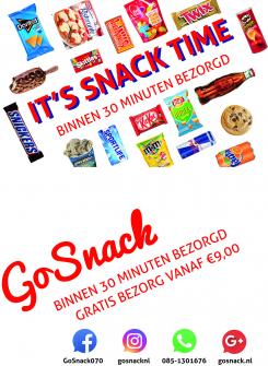 Flyer, (Toegangs)Kaart # 814178 voor GoSnack Flyer wedstrijd