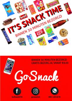 Flyer, (Toegangs)Kaart # 814181 voor GoSnack Flyer wedstrijd