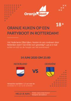 Flyer, (Toegangs)Kaart # 1016567 voor Online flyer  insta   fb  voor Oranje boot nl wedstrijd